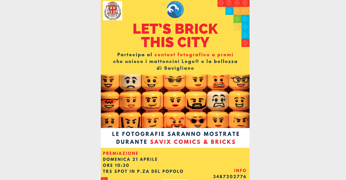 Contest fotografico “Let’s brick this City!”:  c'è tempo fino al 12 aprile